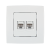 PRIZA DUBLA DE DATE RJ45 ALB ELMARK CITY