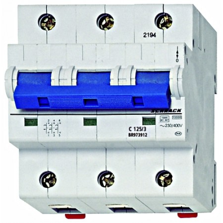 Intreruptor automat C 125A, 3 poli, 10kA Intreruptor automat C 125A, 3 poli, 10kA