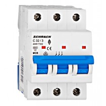 Întreruptor automat modular (MCB) AMPARO 6kA, C 32A, 3-poli