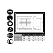 Ventilator axial 100mm cu timer DOSPEL gama POLO 4
